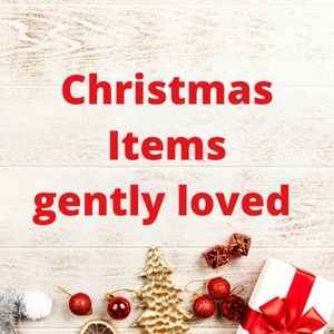 Christmas items gently loved sign